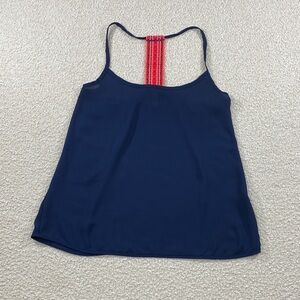 Bella D. Navy Tank Top with Red Stripe woman’s med.